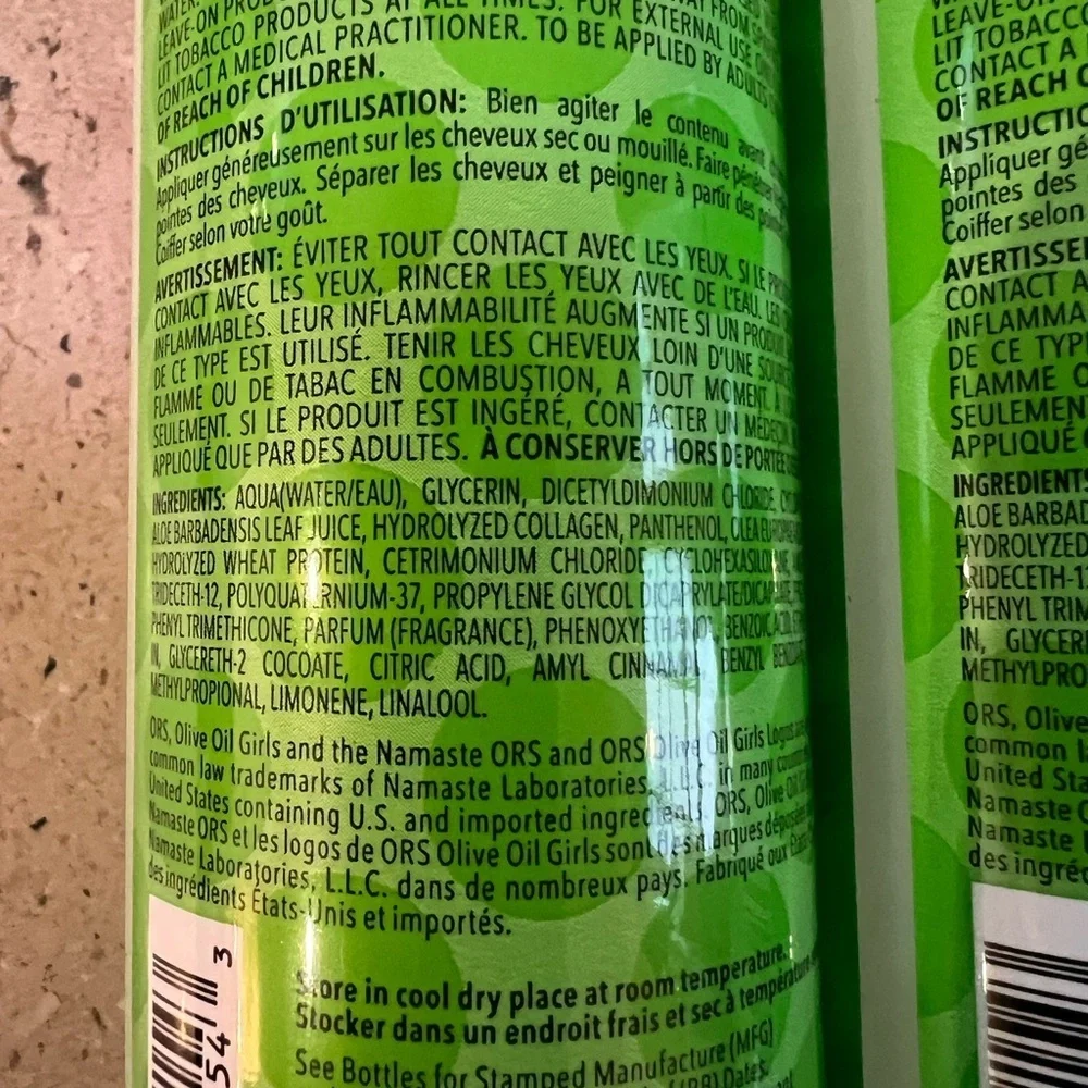 ORS Olive Oil Girls Leave-In Conditioning Detangler, 8.5 Ounce 2 Pack